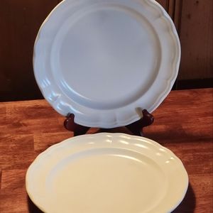 2 Pfaltzgraff (retired) Color Medley Buff Matte Dinner Plates